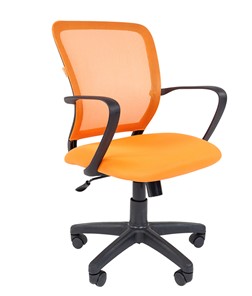 Кресло CHAIRMAN 698 black TW, ткань, цвет оранжевый в Симферополе