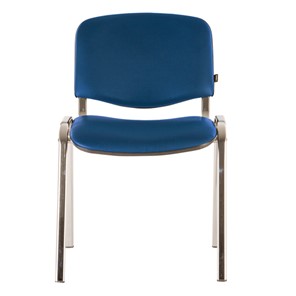 Офисный стул Brabix Iso CF-001 (хромированный каркас, кожзам синий) 531428 в Симферополе