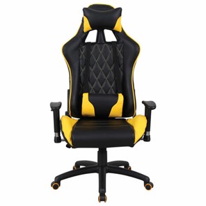 Компьютерное кресло Brabix GT Master GM-110 (две подушки, экокожа, черное/желтое) 531927 в Симферополе