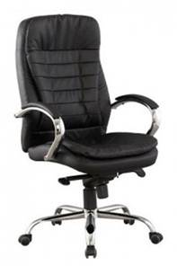 Кресло офисное ДамОфис J 9031-1 экокожа /хром, черный в Симферополе