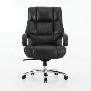 Кресло Brabix Premium Bomer HD-007 (рециклированная кожа, хром, черное) 531939 в Симферополе