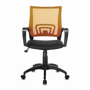 Кресло компьютерное Brabix Fly MG-396 (с подлокотниками, сетка, оранжевое/черное) 532084 в Симферополе