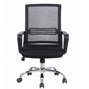 Офисное кресло Brabix Daily MG-317 (с подлокотниками, хром, черное) в Симферополе