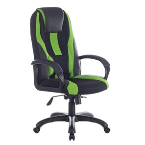 Компьютерное кресло Brabix Premium Rapid GM-102 (экокожа/ткань, черное/зеленое) 532419 в Симферополе