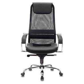 Офисное кресло Brabix Premium Stalker EX-609 PRO (хром, мультиблок, ткань-сетка/экокожа, черное) в Симферополе