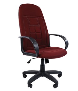 Кресло компьютерное CHAIRMAN 727 ткань ст., цвет бордо в Симферополе