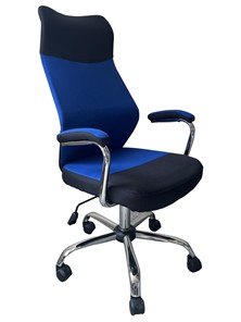 Кресло офисное C168 черный/синий в Симферополе