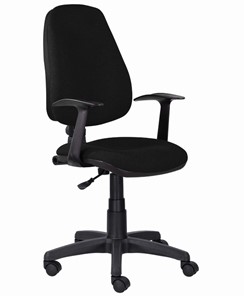 Кресло в офис Brabix Comfort MG-321, регулируемая эргономичная спинка, ткань, черное в Симферополе