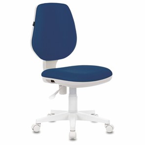 Офисное кресло Brabix Fancy MG-201W (без подлокотников, пластик белый, синие) 532413 в Симферополе