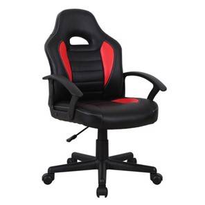 Кресло офисное BRABIX "Spark GM-201", экокожа, черное/красное, 532503 в Симферополе
