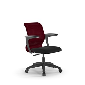 Компьютерное кресло SU-M-4/подл.160/осн.005 бордовый/черный в Симферополе