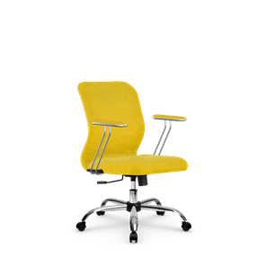 Кресло компьютерное SU-Mr-4/подл.078/осн.003 желтый в Симферополе