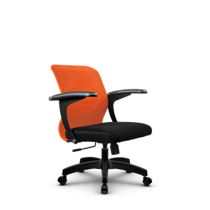 Кресло офисное SU-M-4/подл.160/осн.001, Оранжевый/Черный в Симферополе