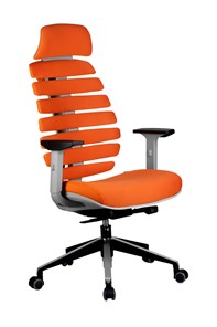 Офисное кресло Riva Chair SHARK (Оранжевый/серый) в Симферополе