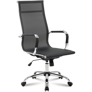 Кресло офисное Brabix Line EX-530 (хром, сетка, черное) в Симферополе