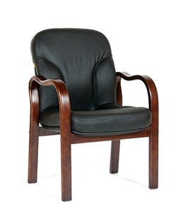 Офисное кресло CHAIRMAN 658 Натуральная кожа черный в Симферополе