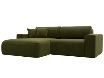 Угловой диван Лига-036 Классик, Зеленый (Микровельвет) в Симферополе