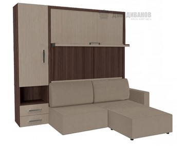 Кровать подъемная Кровать-трансформер Smart (ШЛ+КД 1400+Пуф), шкаф левый, правый подлокотник в Симферополе