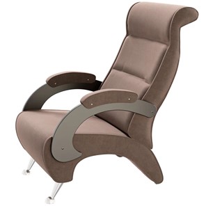 Кресло Деметрио 9Д (каркас венге, м/э коричневый) в Симферополе