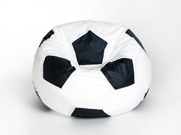 Кресло-мешок Мяч малый, бело-черный в Симферополе