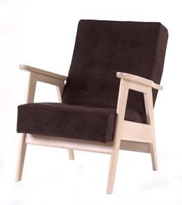 Кресло Ретро (беленый дуб / RS 32 - коричневый) в Симферополе