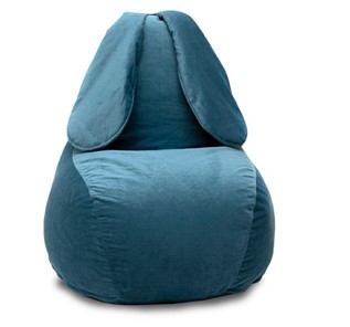 Кресло-игрушка Зайка (длинные уши), синий в Симферополе