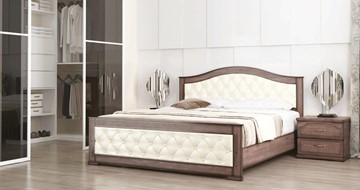 Двуспальная кровать СВ-Стиль Стиль 3, 160х200, кожзам, с основанием в Симферополе