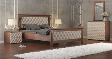 Двуспальная кровать СВ-Стиль Лидер 160*200 с основанием в Симферополе