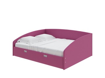 Кровать двуспальная Bono 160х200, Рогожка (Savana Berry) в Симферополе