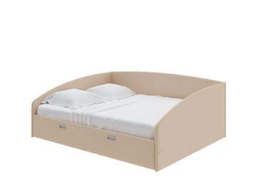 Кровать спальная Bono 160х200, Рогожка (Savana Camel) в Симферополе