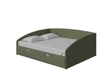 Кровать в спальню Bono 160х200, Искусственная шерсть (Лама Авокадо) в Симферополе