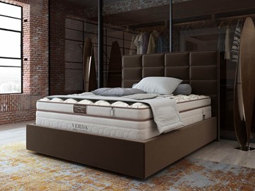 Кровать 2-х спальная Chocolate Compact/Island M 160х200, Микровелюр (Manhattan Лесной каштан) в Симферополе