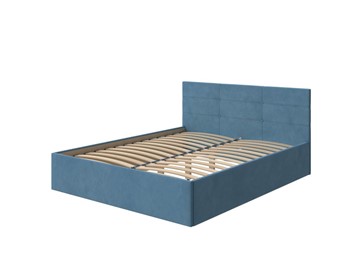 Кровать в спальню Vector Plus 160х200, Велюр (Monopoly Прованский синий (792)) в Симферополе