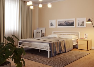 Кровать 2-спальная Леон, 1600, белый в Симферополе