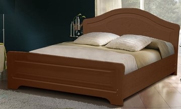 Кровать полутороспальная Ивушка-5 2000х1200 с высоким изножьем, цвет Итальянский орех в Симферополе