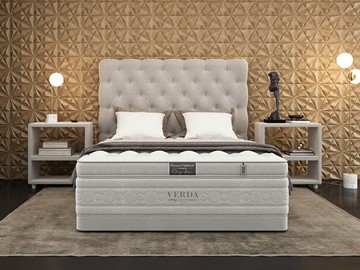 Двуспальная кровать Cloud Compact/Basement 180х200, Флок (Велсофт Серый) в Симферополе