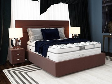 Кровать 2-спальная Modern/Island M 180х200, Флок (Велсофт Спелая слива) в Симферополе