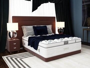 Кровать двуспальная Modern/Basement 180х200, Флок (Велсофт Спелая слива) в Симферополе