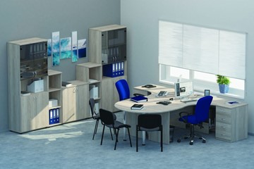 Набор мебели в офис Twin для 2 сотрудников с совмещенными столами в Симферополе