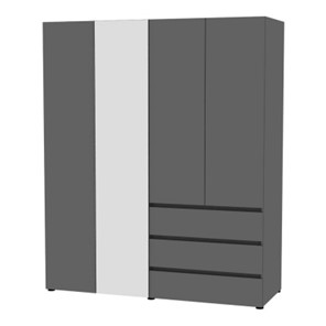 Шкаф 4-х дверный Erik H332_M (Графит) в Симферополе