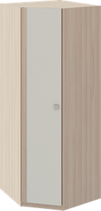 Распашной шкаф угловой Глэдис М21 (Шимо светлый/Белый текстурный) в Симферополе