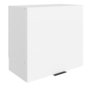 Настенный шкаф Стоун L600 Н566 (1 дв. гл.) (белый/джелато софттач) в Симферополе