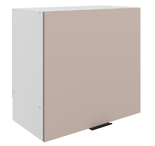 Настенный шкаф Стоун L600 Н566 (1 дв. гл.) (белый/грей софттач) в Симферополе