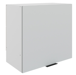 Шкаф навесной под вытяжку Стоун L600 Н566 (1 дв. гл.) (белый/лайт грей софттач) в Симферополе