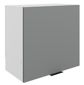 Кухонный шкаф Стоун L600 Н566 (1 дв. гл.) (белый/оникс софттач) в Симферополе