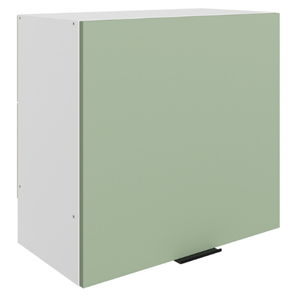 Шкаф навесной под вытяжку Стоун L600 Н566 (1 дв. гл.) (белый/полынь софттач) в Симферополе