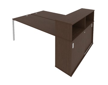 Офисный стол на металлокаркасе Б.РС-СШК-2.4 Венге/Серый в Симферополе