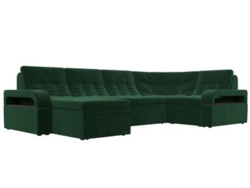 П-образный диван Лига-035, Зеленый (велюр) в Симферополе