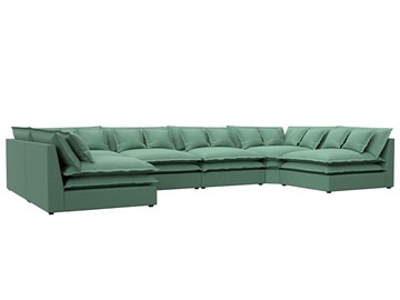 П-образный диван Лига-040, Амур зеленый (рогожка) в Симферополе
