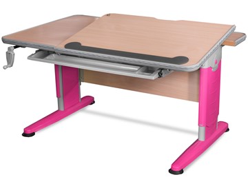 Детский стол-трансформер Mealux Detroit BD-320 NT/R-L клен/розовая в Симферополе